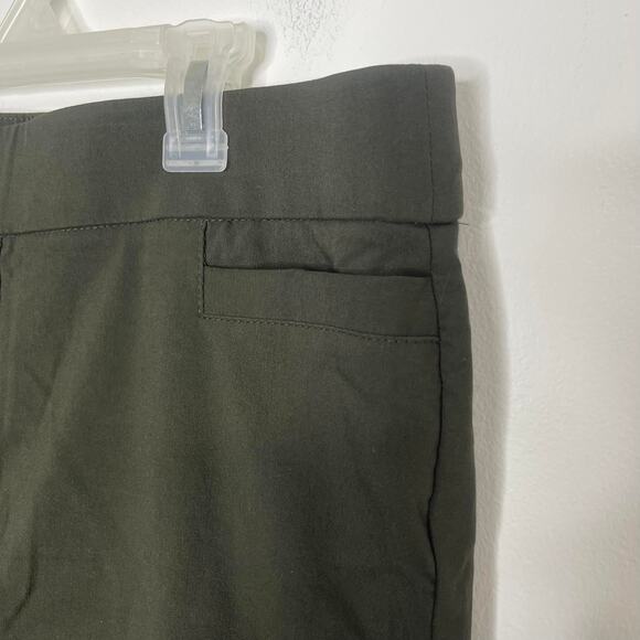Kim Rogers women's size 8 khaki green olive pants slacks trousers petite short - Picture 3 of 12